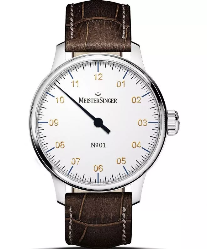 Hodinky pánske Meistersinger N°01 White AM3301G_SG02
