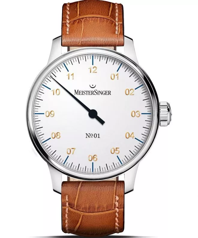 Hodinky pánske Meistersinger N°01 White AM3301G_SG03