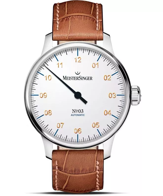 Hodinky pánske Meistersinger N°03 White Automatic AM901G_SG03