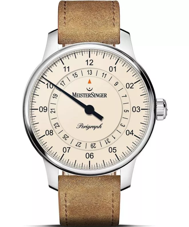 Hodinky pánske Meistersinger Perigraph - 38mm Ivory BM1103_SV13