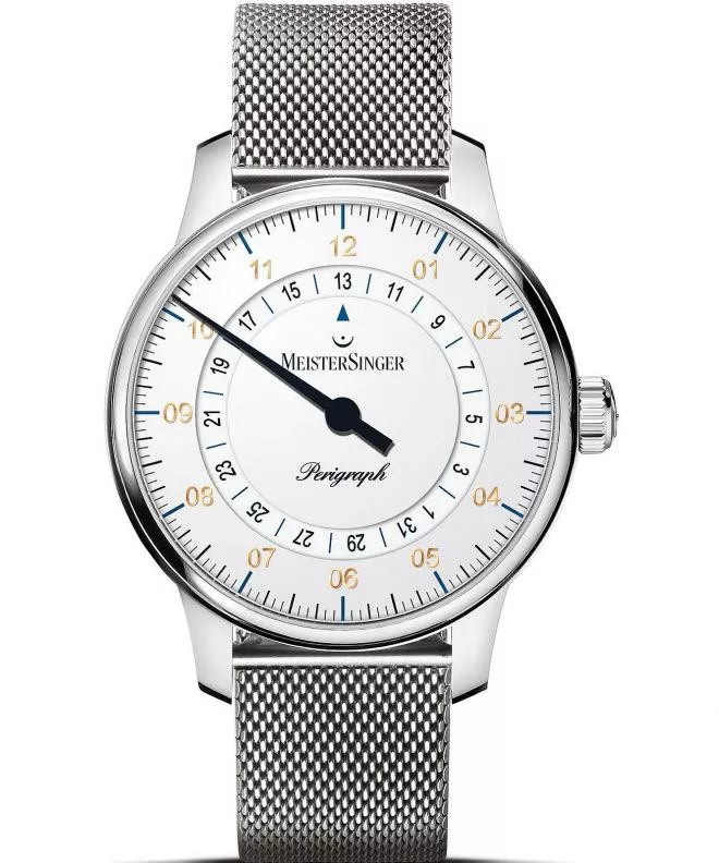 Hodinky pánske Meistersinger Perigraph - 38mm White BM1101G_MLN18