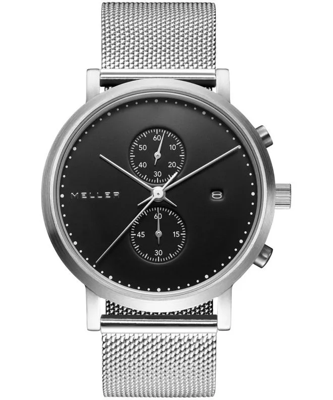 Hodinky Pánske Meller Makonnen Black Silver Chronograph 4PN-2SILVER