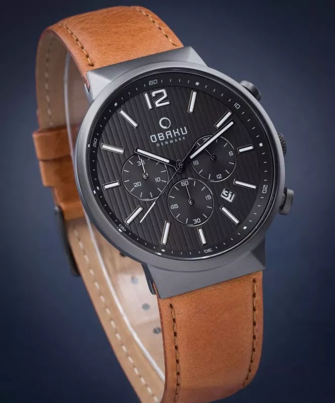 Hodinky pánske Obaku Storm Chronograph V180GCUURZ