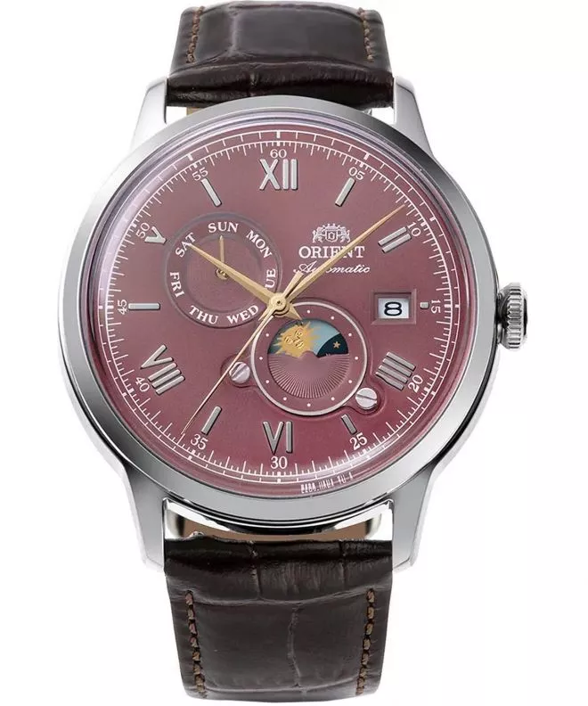 Hodinky pánske Orient Bambino Sun & Moon Automatic RA-AK0807R30B