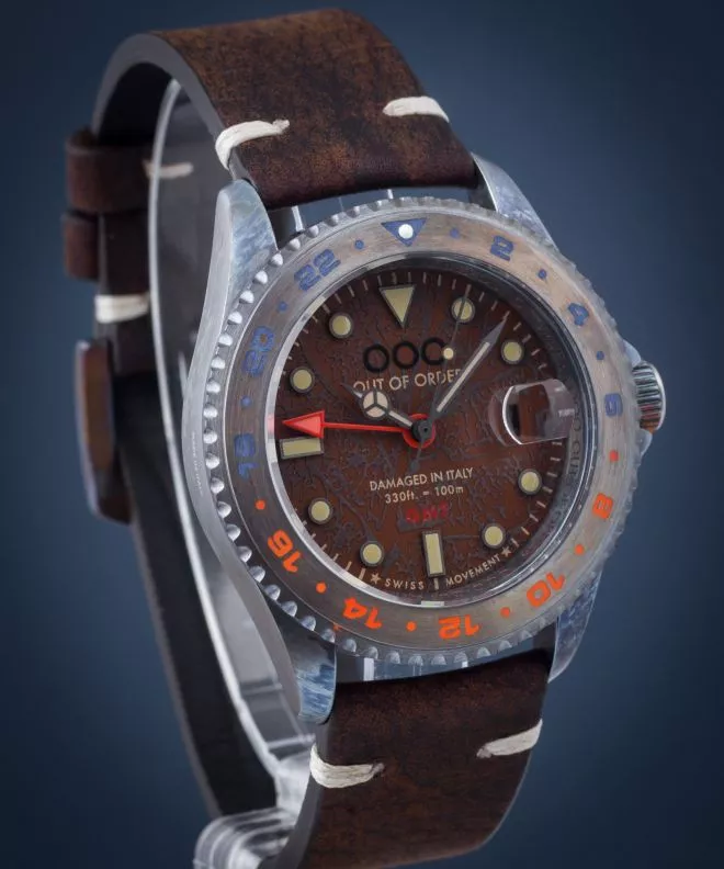 Hodinky Pánske Out of Order Swiss GMT Havana OOO.001-19.HA