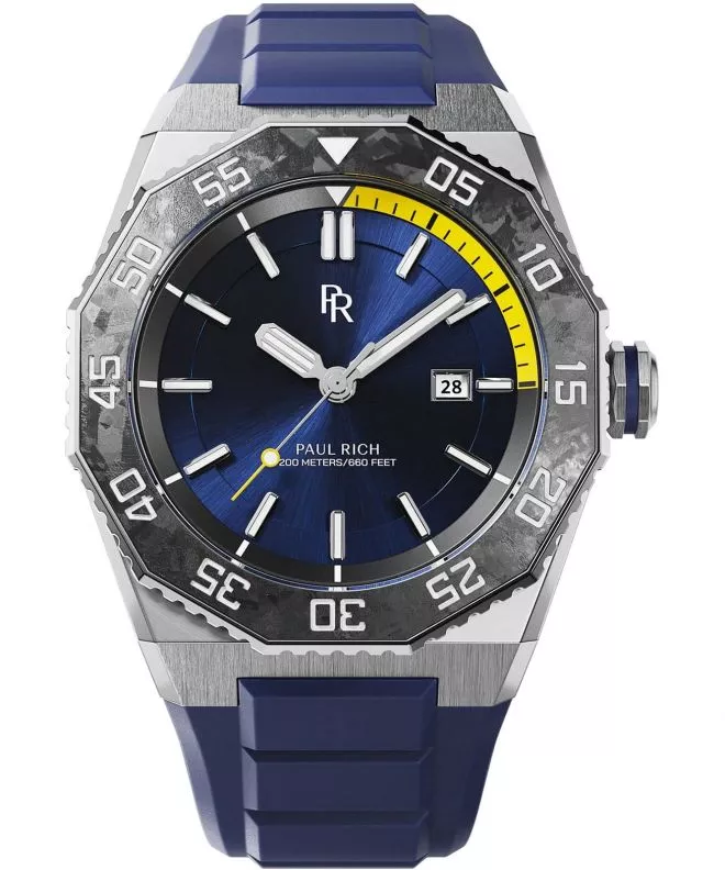 Hodinky pánske Paul Rich Aquacarbon Pro Horizon Blue Sunburst 766236337272