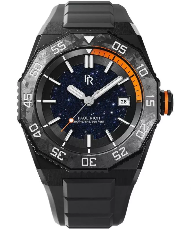 Hodinky pánske Paul Rich Aquacarbon Pro Shadow Black Aventurine 766236337371