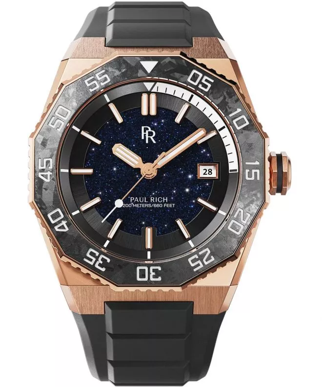 Hodinky pánske Paul Rich Aquacarbon Pro Sunset Gold Aventurine 766236337401