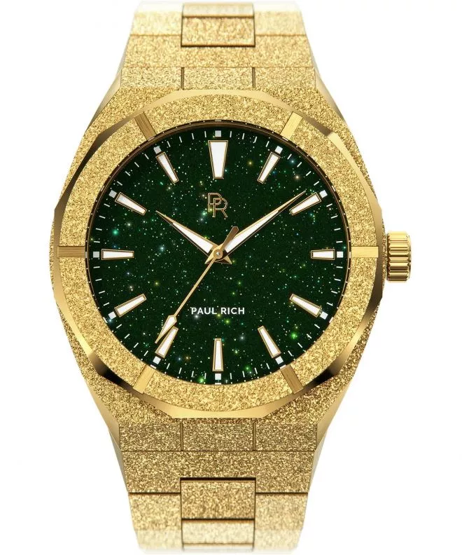 Hodinky pánske PAUL RICH Frosted Star Dust Green Gold 697521913409