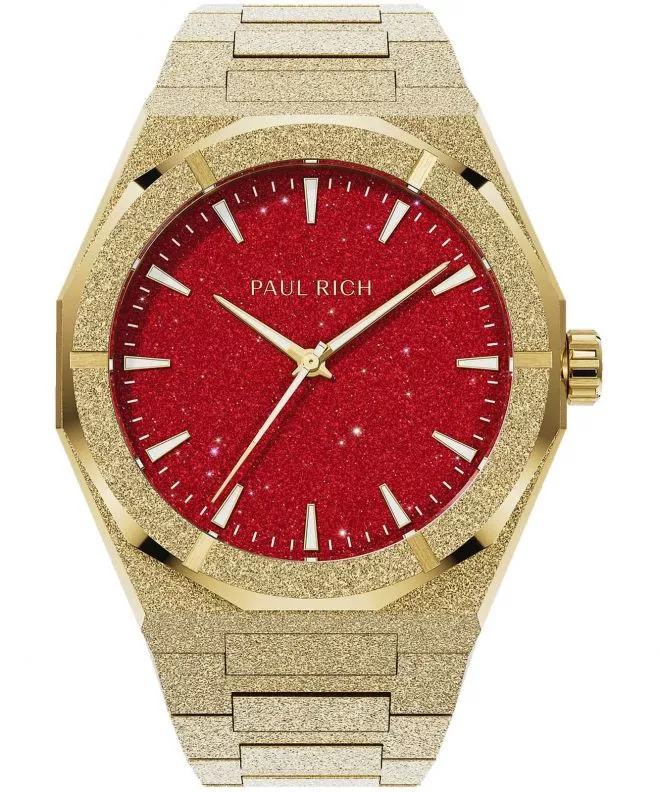 Hodinky pánske PAUL RICH Frosted Star Dust II Gold Red 766236337074