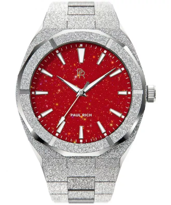 Hodinky pánske PAUL RICH Frosted Star Dust Red Silver 655469302327