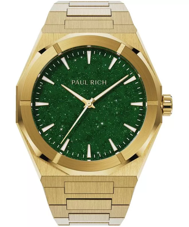 Hodinky pánske PAUL RICH Star Dust II Gold Green 766236337012