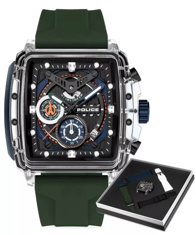 Hodinky pánske Police Clout Chronograph PEWGO0052401-SET
