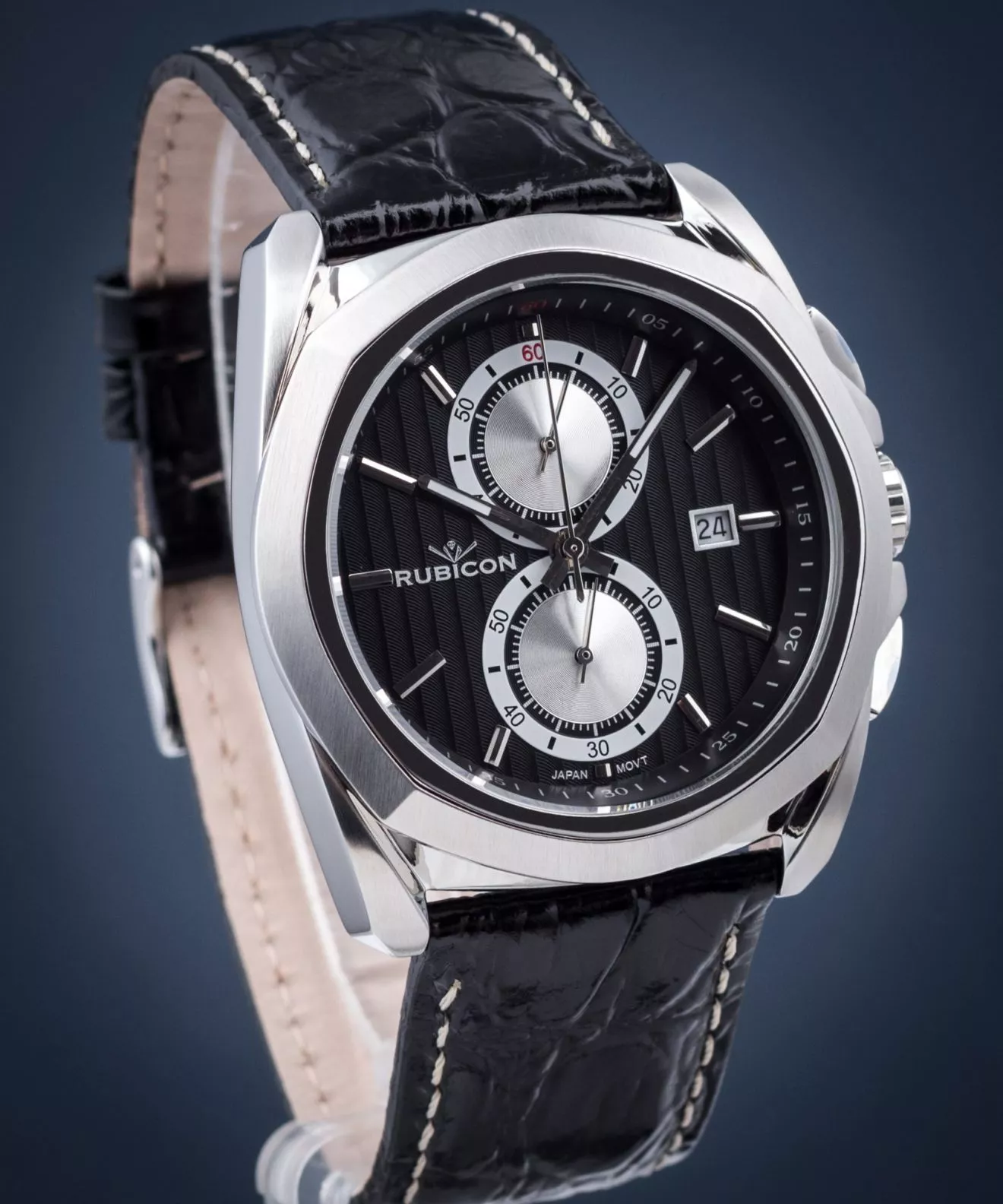 Hodinky Pánske Rubicon Chronograph Outlet RNCC39SIBS-outlet