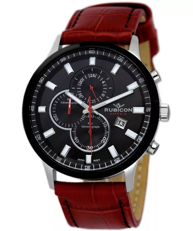 Hodinky Pánske Rubicon Chronograph RNCD71TIBR05AX