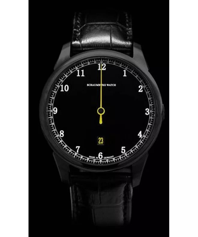 Hodinky pánske Schaumburg Gnomonic Black & White Yellow Automatic SCH-GNBWY