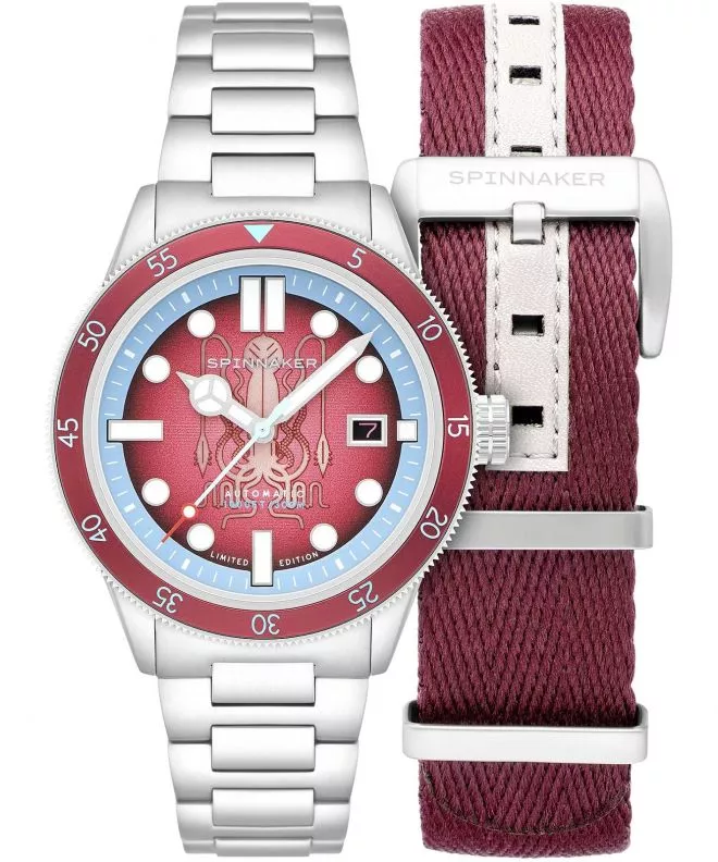 Hodinky pánske Spinnaker Cahill 300 Calamar Red MSC Limited Edition SET SP-5125-11