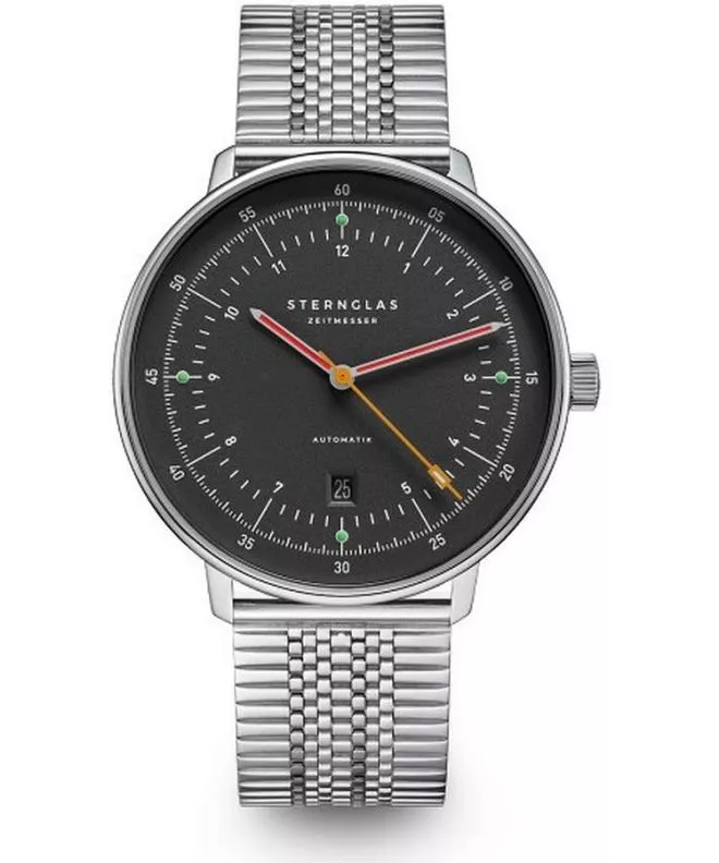 Hodinky pánske Sternglas Hamburg Neugraphit Automatic S02-HH39-ME08