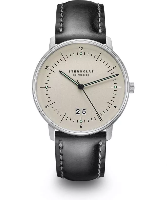 Hodinky pánske Sternglas Naos Big Date Alabaster S01-NAG26-BR02