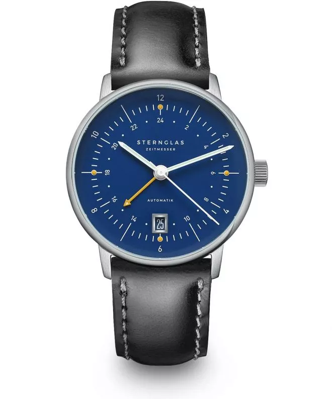 Hodinky pánske Sternglas Naos Pro GMT Automatik S02-NG06-BR02