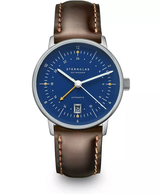 Hodinky pánske Sternglas Naos Pro GMT Automatik S02-NG06-BR03