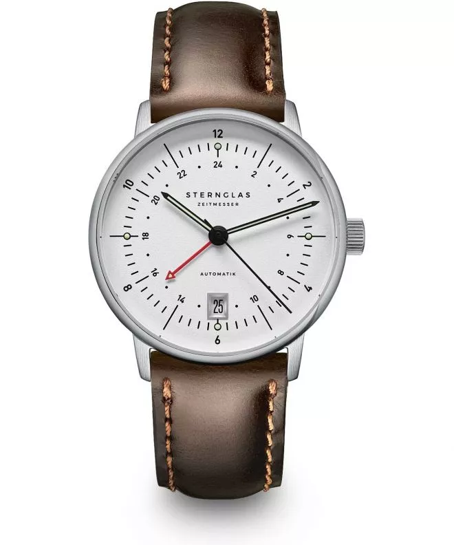 Hodinky pánske Sternglas Naos Pro GMT Automatik S02-NG10-BR03