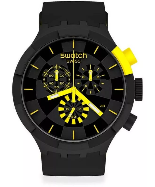 Hodinky Pánske Swatch Big Bold Checkpoint Yellow Chrono SB02B403