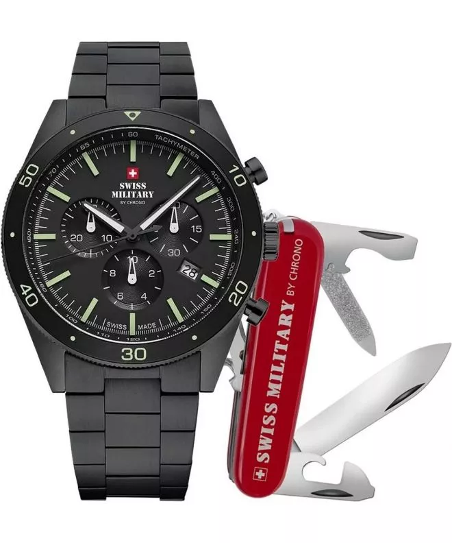 Hodinky pánske Swiss Military by Chrono Chronograph SET SM34079.03