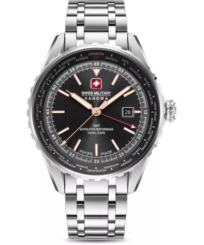 Hodinky pánske Swiss Military Hanowa Afterburn GMT SMWGH0003203