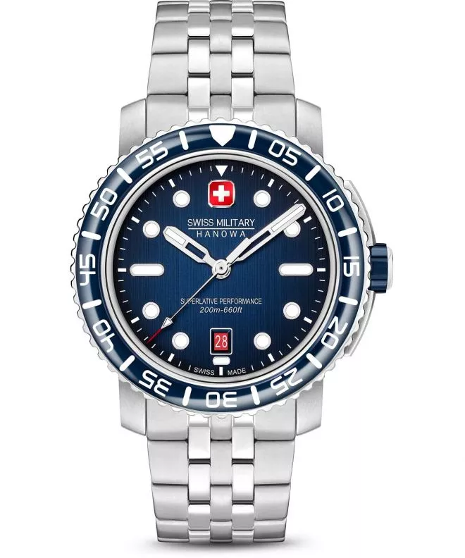 Hodinky pánske Swiss Military Hanowa Black Marlin SMWGH0001703