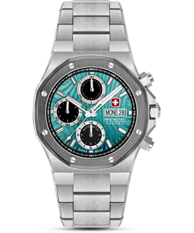 Hodinky pánske Swiss Military Hanowa Damask Legends Icewater Automatic Chronograph SMWGL0007002