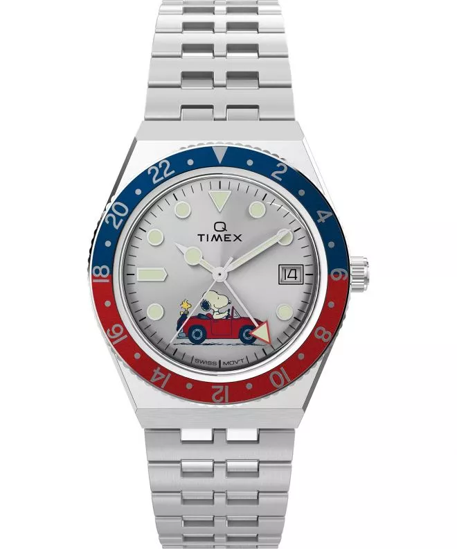 Hodinky pánske Timex X Peanuts® Q Timex® GMT TW2W83300