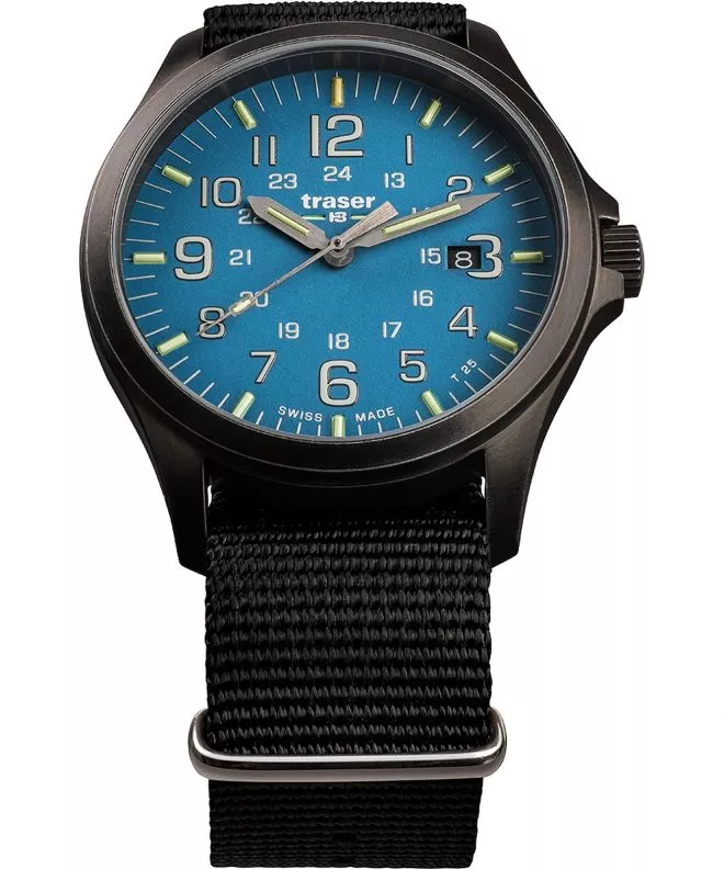 Hodinky Pánske Traser P67 Officer Pro GunMetal SkyBlue TS-108647