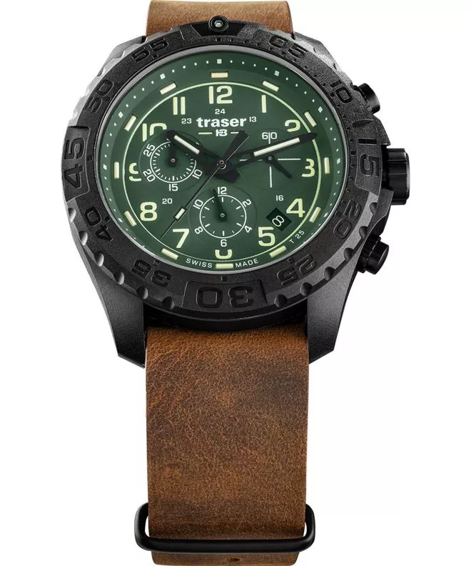 Hodinky Pánske Traser P96 Outdoor Pioneer Evolution Chrono Green TS-109047