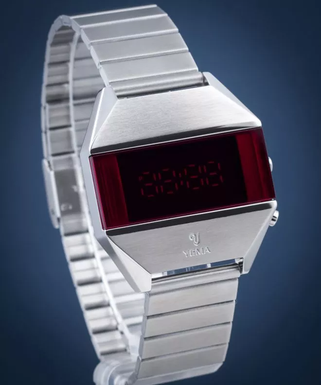 Hodinky Pánske Yema LED Silver YMHF1575-AM