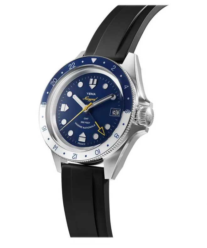 Hodinky pánske Yema Navygraf Marine Nationale Automatic GMT YNAV23MN-GRBS (YNAV23MN-ARBS)