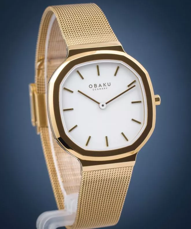 Hodinky Unisex Obaku Oktant Lille Gold V253LXGWMG