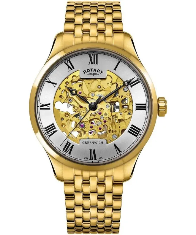 Hodinky pánske Rotary Greenwich Automatic Skeleton GB02941/03