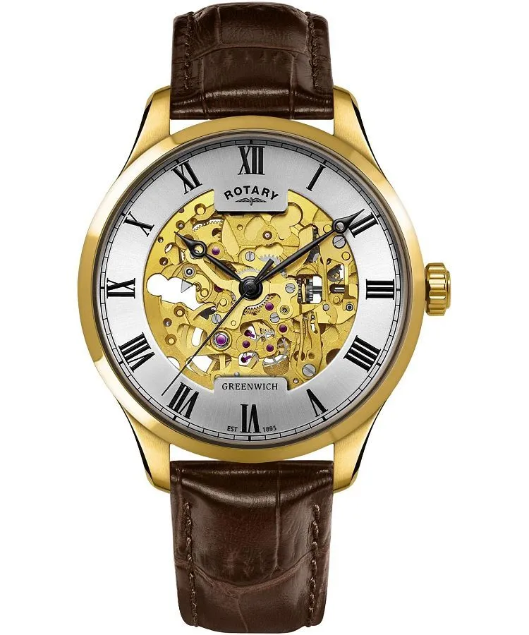 Hodinky pánske Rotary Greenwich Automatic Skeleton GS02941/03