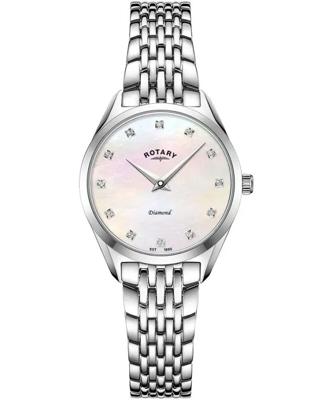 Hodinky dámske Rotary Ultra Slim Diamond LB08010/07/D