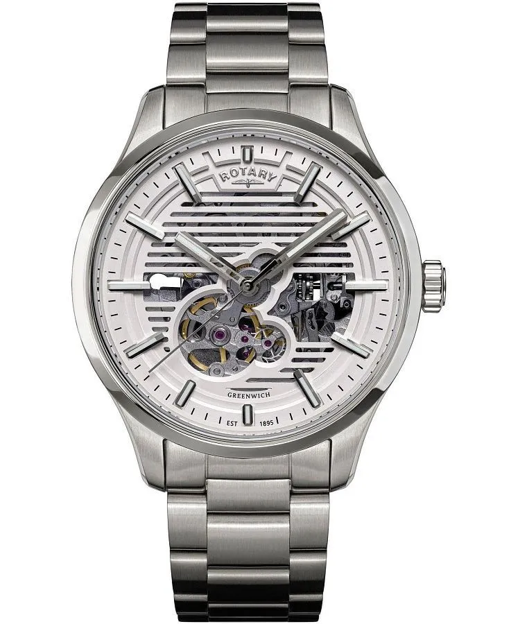 Hodinky pánske Rotary Greenwich Automatic Skeleton RGB10073/01