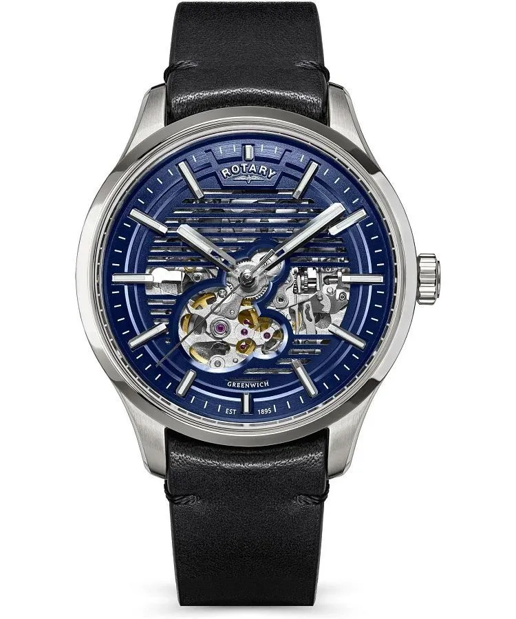 Hodinky pánske Rotary Greenwich Automatic Skeleton RGS10077/05