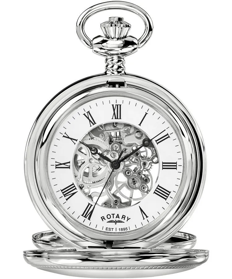 Vreckové Hodinky pánske Rotary Heritage Pocket Skeleton RP00726/01