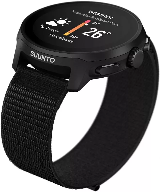 Športové Hodinky Suunto Run All Black Textile Strap SS051109000