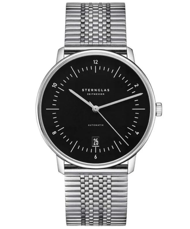 Hodinky pánske Sternglas Naos Piano Black Automatic S02-NA53-ME08