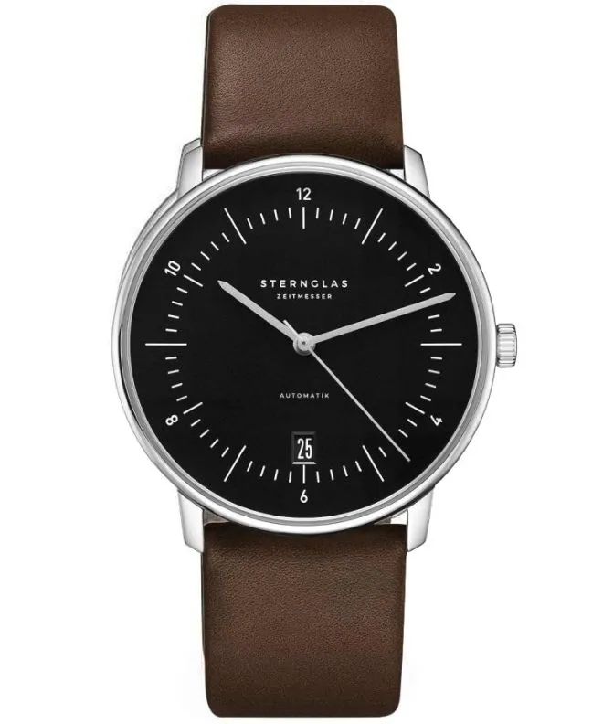 Hodinky pánske Sternglas Naos Piano Black Automatic S02-NA53-PR04
