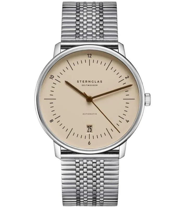 Hodinky pánske Sternglas Naos Sand Brown Automatic S02-NA54-ME08