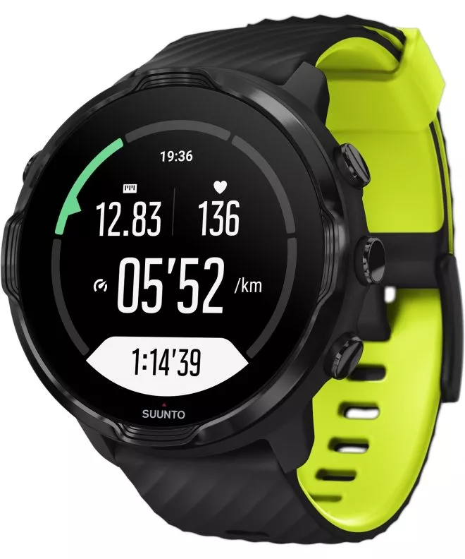 Smart Hodinky Unisex Suunto 7 Black Lime Wrist HR GPS SS050379000