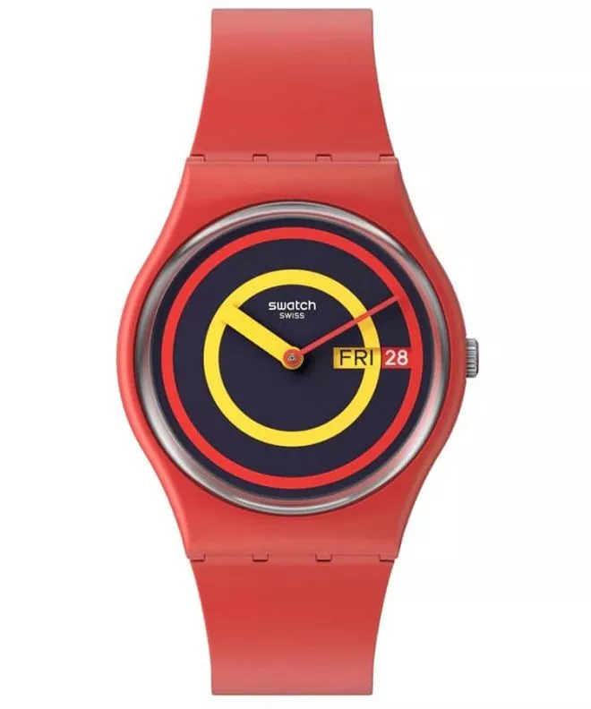 Hodinky Unisex Swatch Concentring Red SO28R702