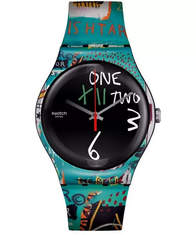 Hodinky Unisex Swatch Ishtar by Jean-Michel Basquiat SUOZ356